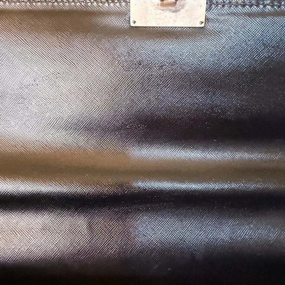 Prada Black Saffiano Leather Briefcase